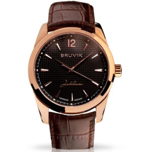 Herreur, roségull med lærrem